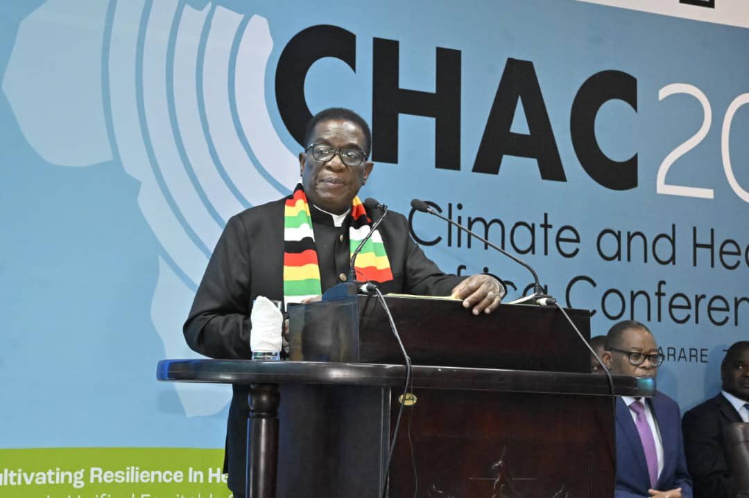 President Mnangagwa urges adoption of mitigatory measures of climate change impact on health