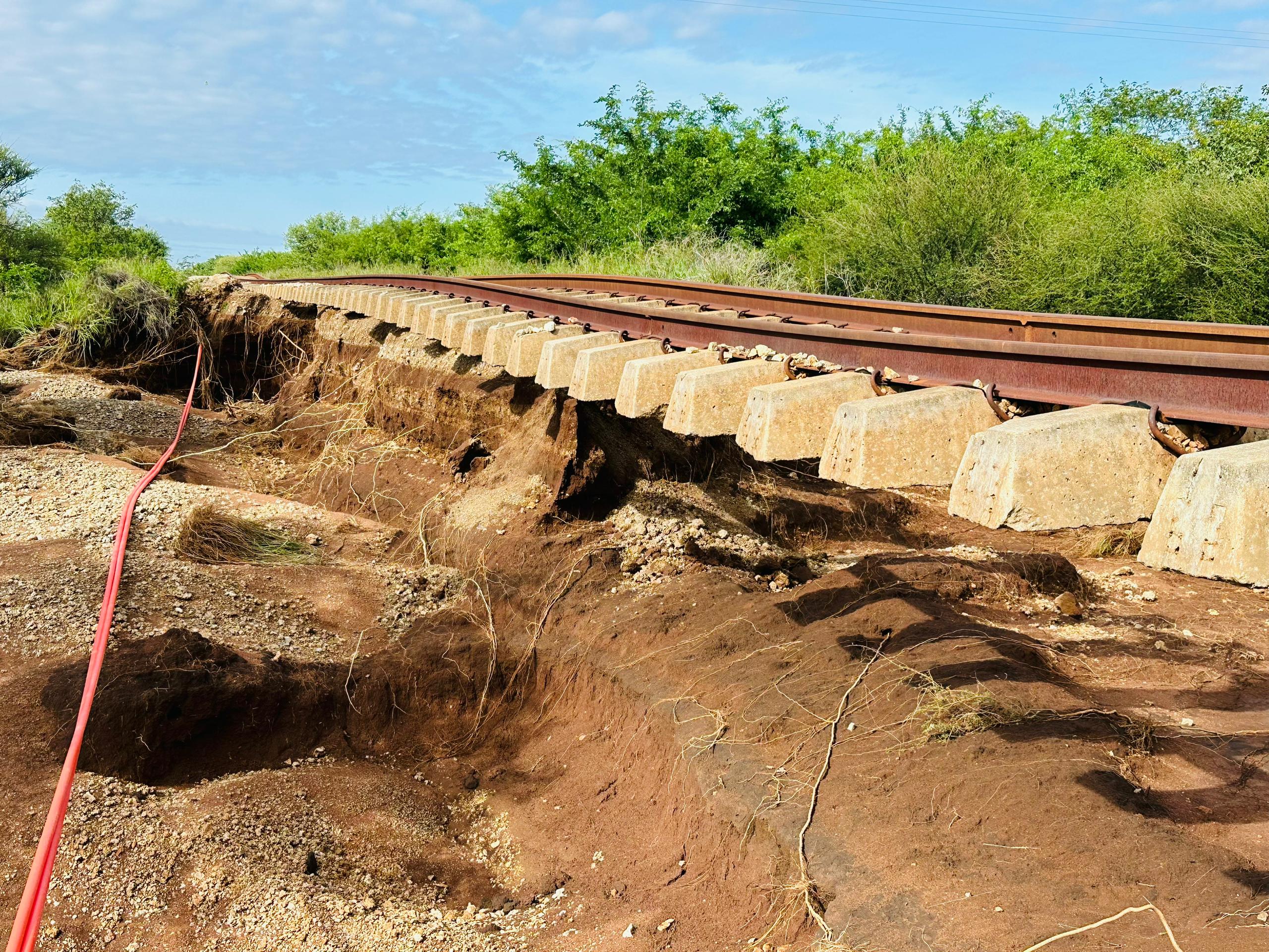 Heavy rains washout rail tracks, disrupting NRZ operations