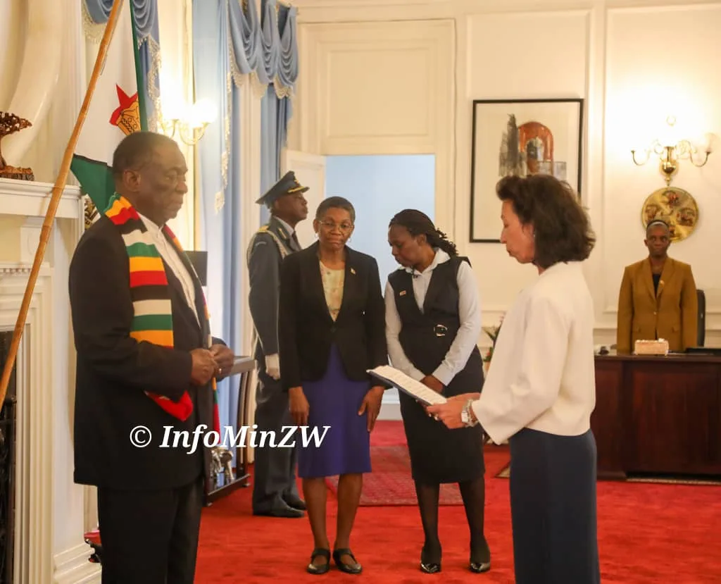 New Greek, Cuban envoys present credentials to President Mnangagwa