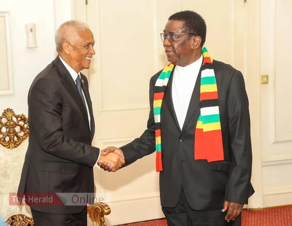 President Mnangagwa meets Angolan diplomat