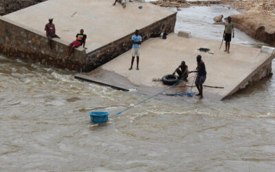Heartbreak as mother watches son swept away by river