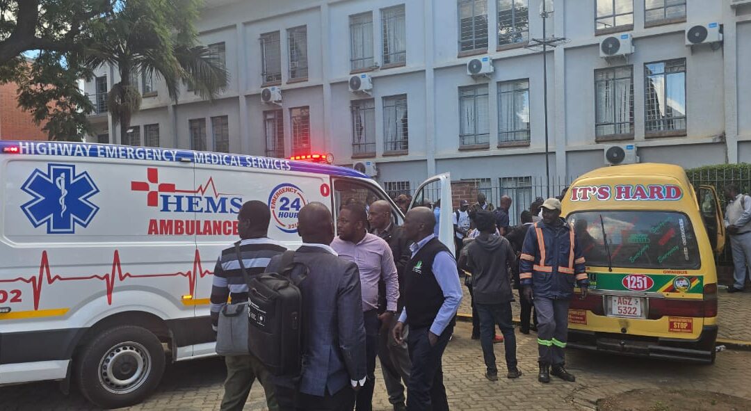 A Harare pedestrian was injured after being struck by a kombi along 3rd Street and Selous Avenue shortly after 4pm today.