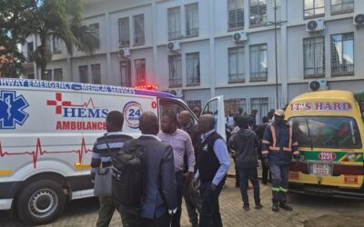 A Harare pedestrian was injured after being struck by a kombi along 3rd Street and Selous Avenue shortly after 4pm today.
