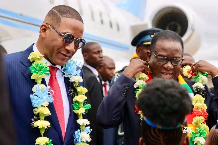 President Emmerson Mnangagwa and Duma Boko arrive in Bulawayo for Zimbabwe International Trade Fair 2026