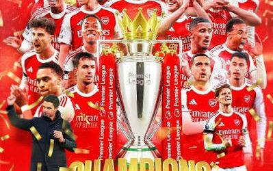 Arsenal-Champions of England- End 22 Years of Heartbreak with Premier League Glory