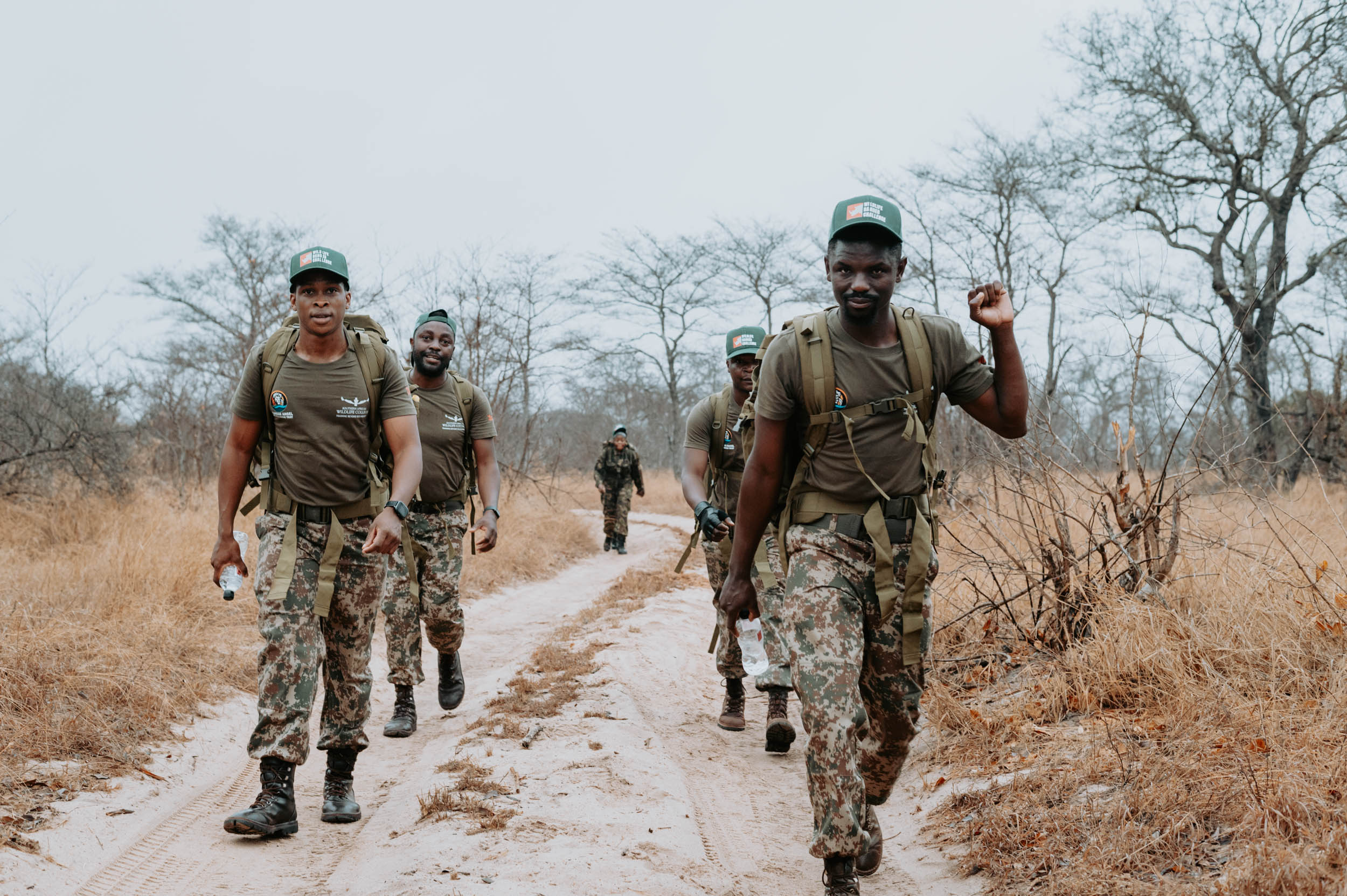 Rangers taking part in the Wildlife Ranger Challenge at the South African Wildlife College hub 2025