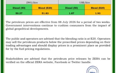 ZERA Announces New Fuel Prices Effective July 8