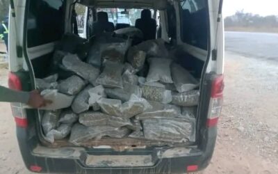 Police recover 279kg of dagga after kombi crashes at checkpoint