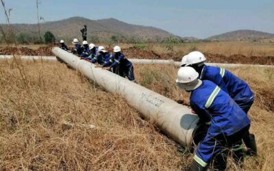 Bindura new water pipeline now 95 percent complete