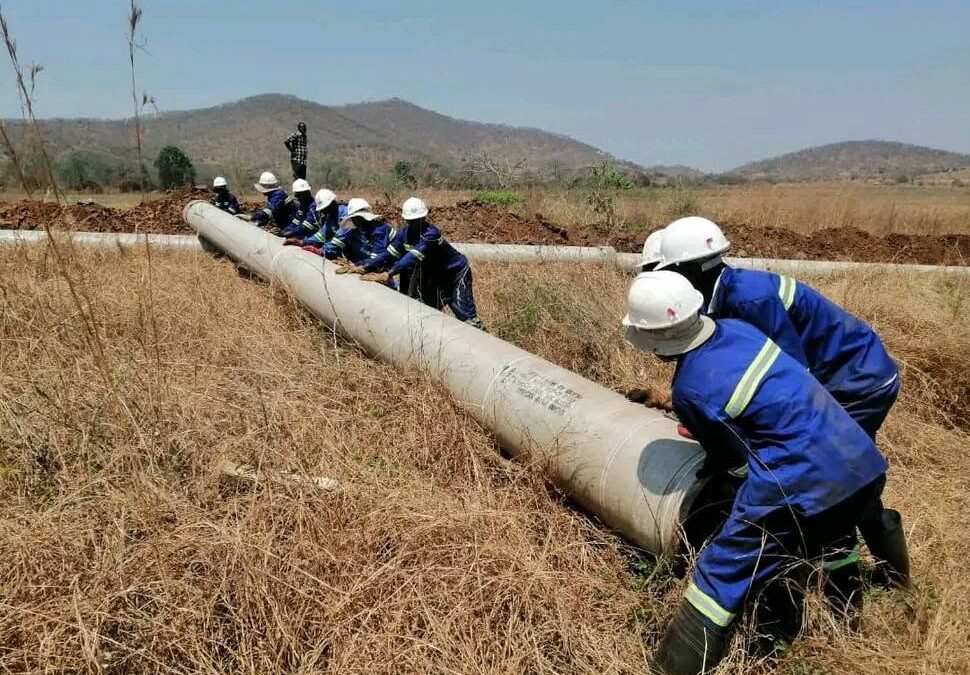 Bindura new water pipeline now 95 percent complete