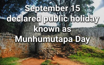Munhumutapa Day declared public holiday